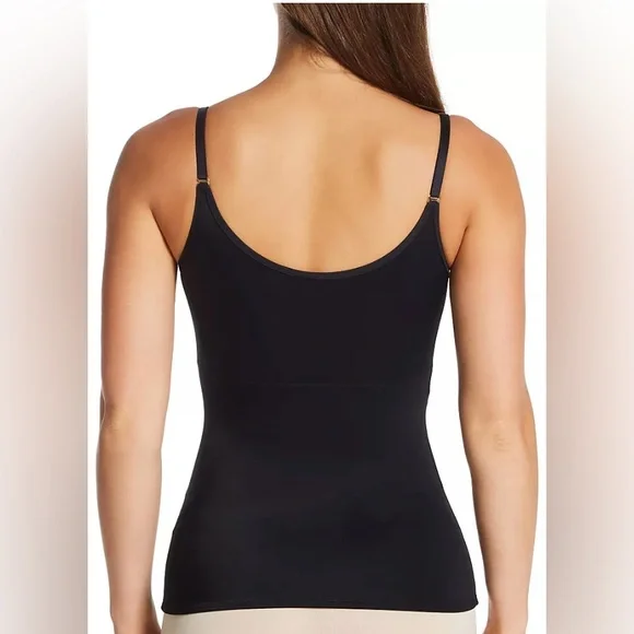 NWT Leonisa Women’s PowerSlim Secret Sculpting 2-Way Tank in black, size Medium. - Picture 3 of 14